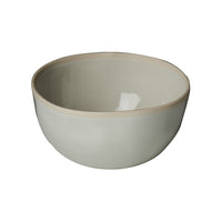 Carmel Bowl, Pale Blue, Off-White Rim, Set of 4