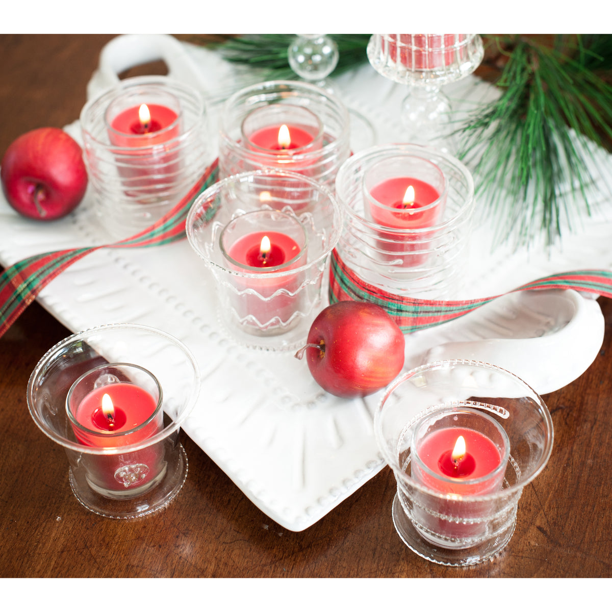 La Boheme Glass Votives, Set of 4