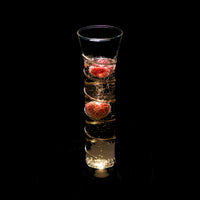 Razzle Dazzle Champagne Flutes with Gold Accents, Set of 6*