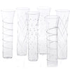 Razzle Dazzle Champagne Flutes with Clear Accents, Set of 6