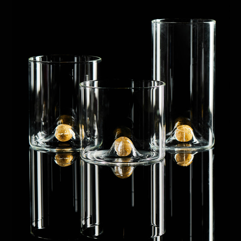 Golden Globe Highball Glass, Set of 4