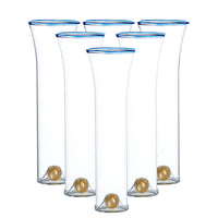 Golden Globe Champagne Set, Clear, Set of 6