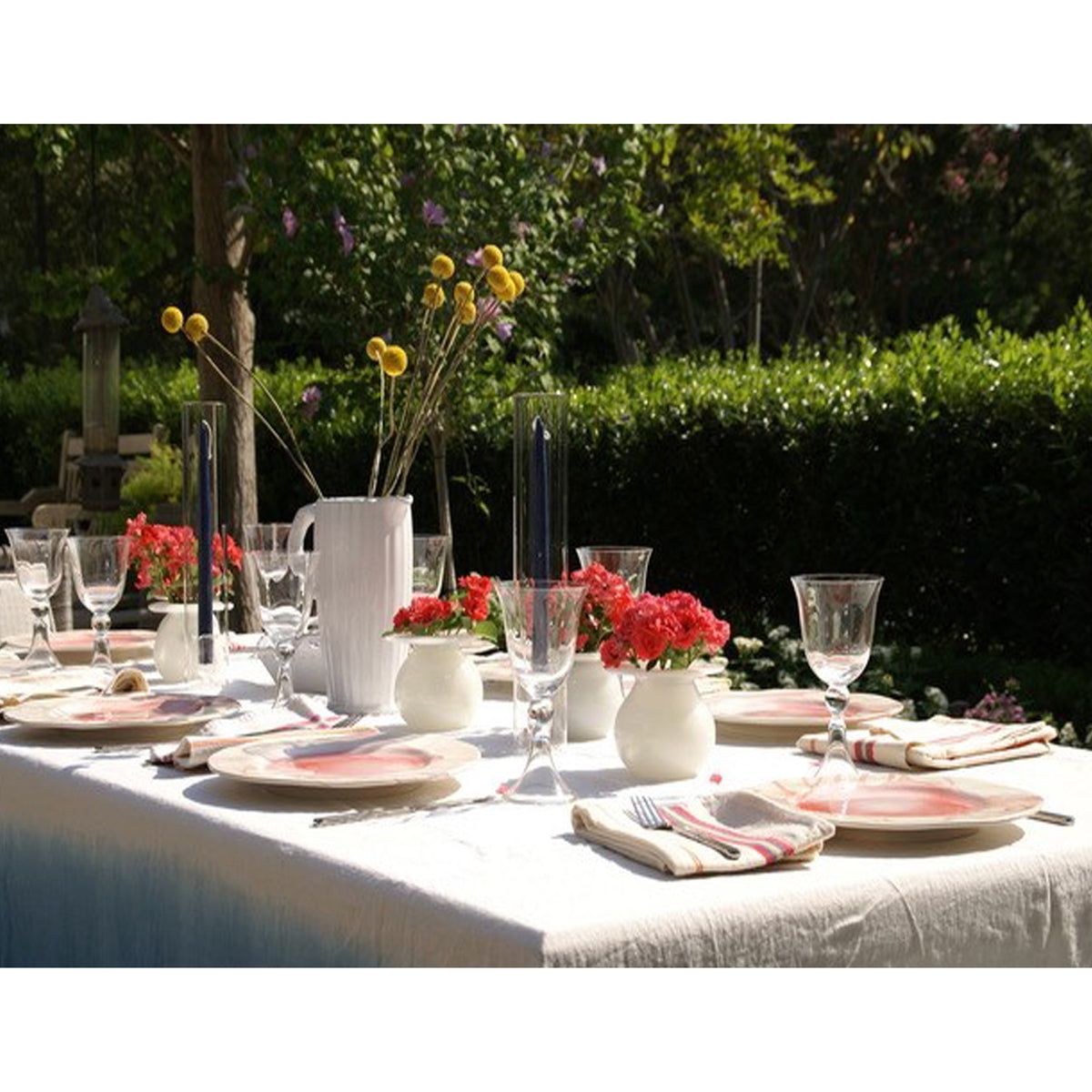 2 Piece Clear Candleholder w/ Clear Cylinder