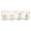 Christmas Tree Tumbler, Assorted Set of 4