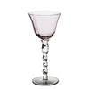 712473 Abigails Wholesale Tabletop Glassware Wine and Bar Adriana Wine Glass Pink Adriana