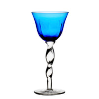 Adriana Wine Glass, Cobalt