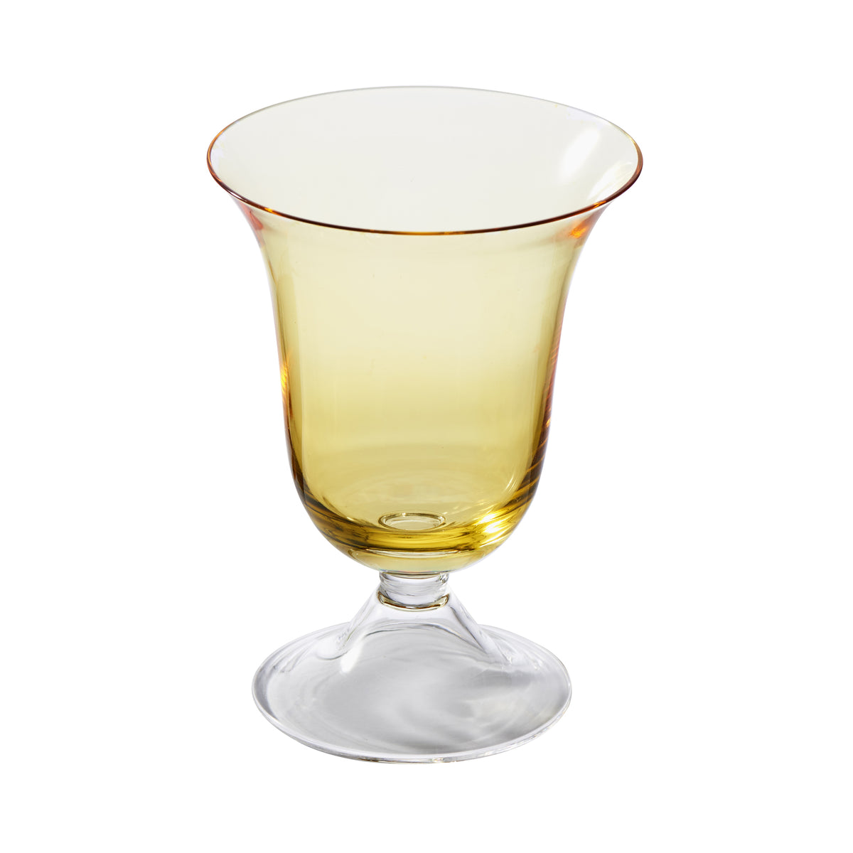 Adriana Water Glass, Yellow, Set of 4