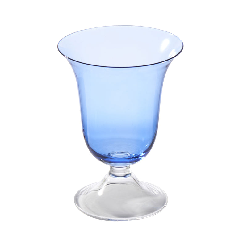 Adriana Water Glass, Cobalt, Set of 4
