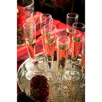 Bubble Glass Champagne Flute, Clear