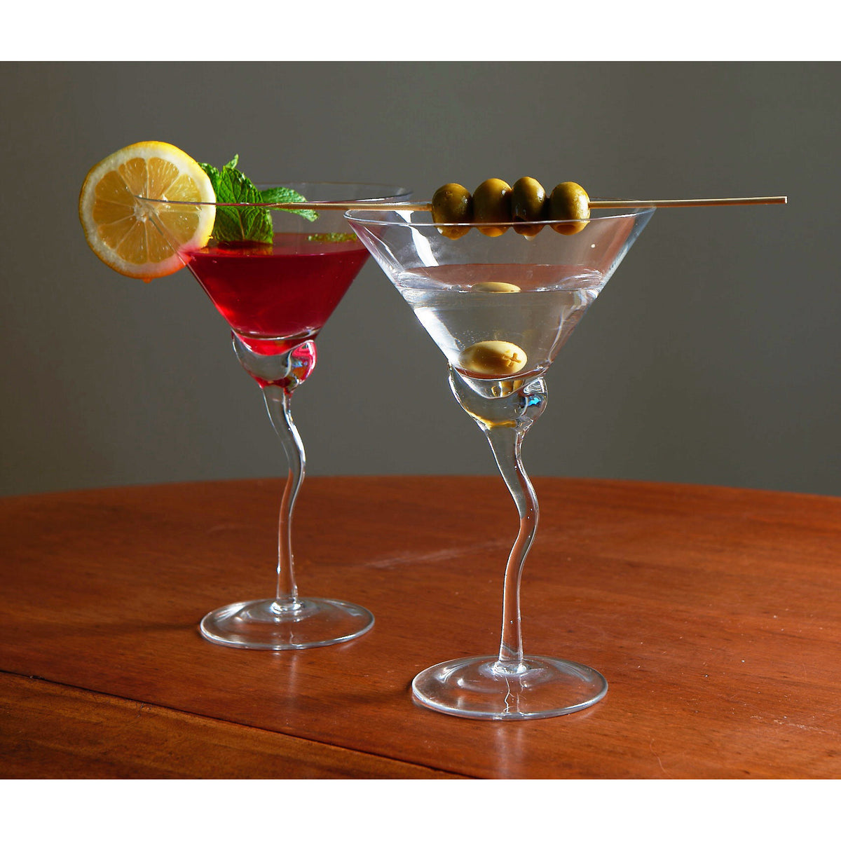 Martini Glass w/ Wave Stem