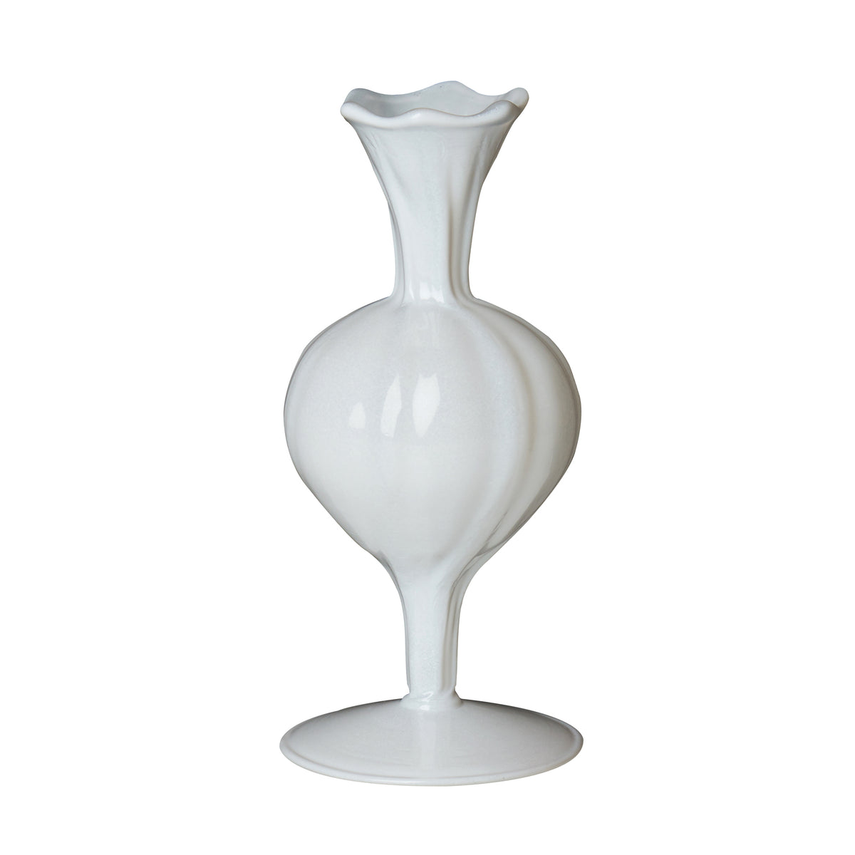 Miss Lizzie Bud Vase, White