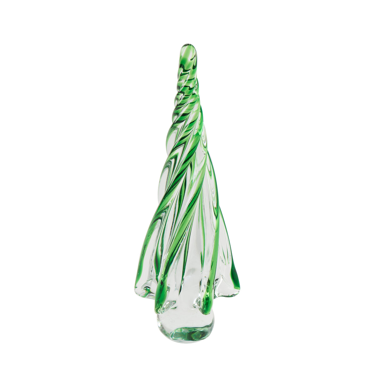 Holiday Glass Tree, Green/Clear, Medium