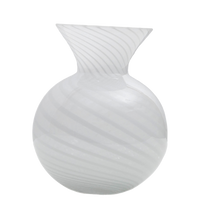 Torcello Bud Vase, White Stripes