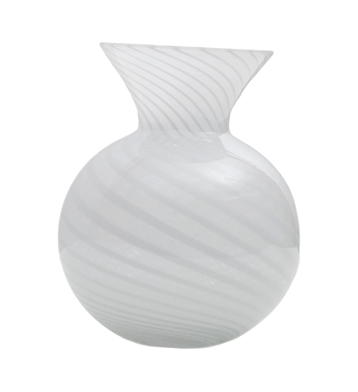 Torcello Bud Vase, White Stripes