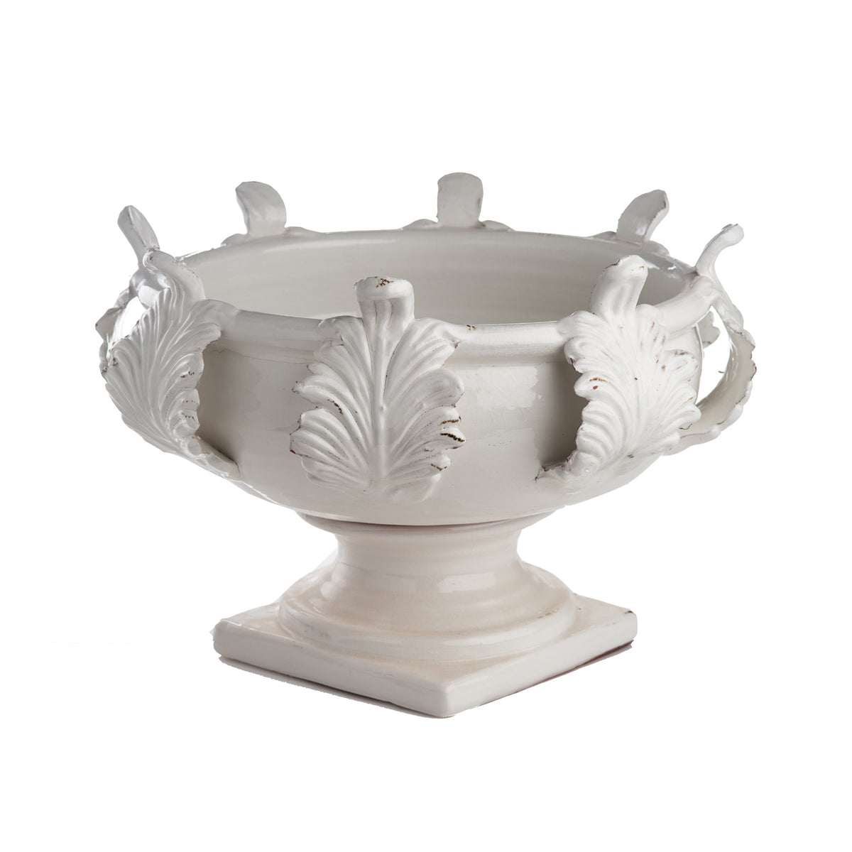 Vinci Centerpiece, Acanthus Leaf Decor, Large