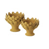 717352 Abigails Wholesale Home Décor Ceramics & Terra Cotta Centerpieces Terracotta Artichoke Footed Centerpiece, Small Gathered Garden