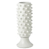 Vinci Pine Cone White Ceramic Vase