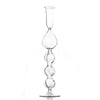 Clear Glass Candlestick with Teardrop
