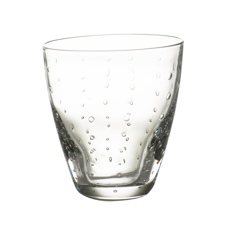 Rain Drop Clear Double Old-Fashioned, Set of 4