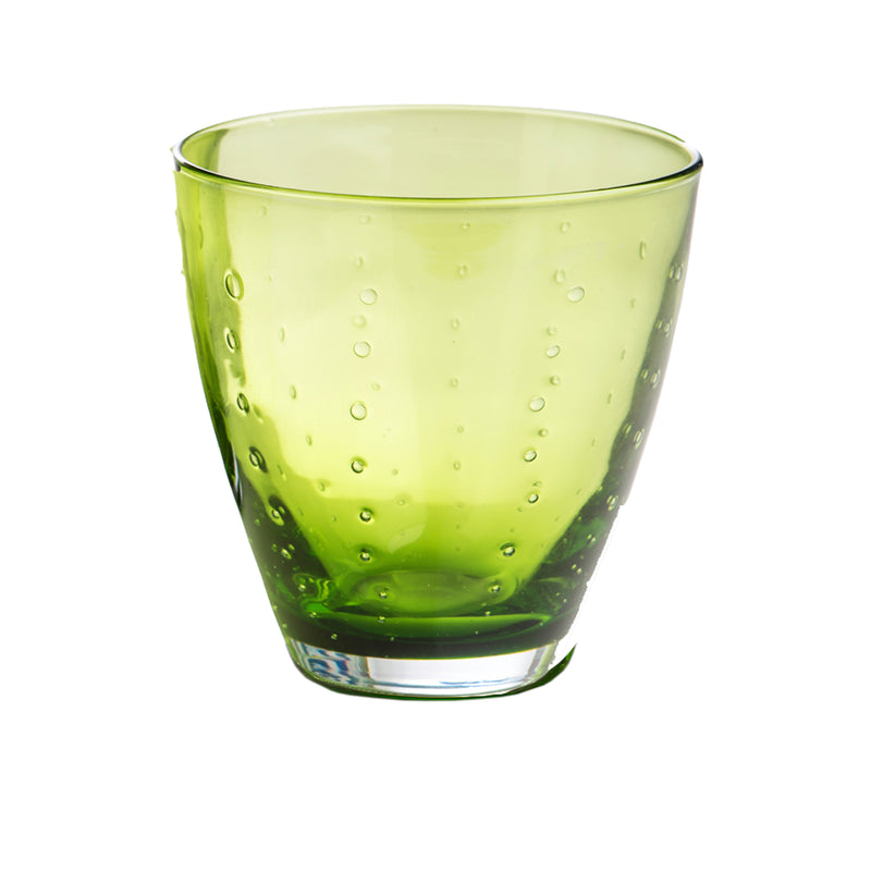 Rain Drop Green  Double Old-Fashioned, Set of 4