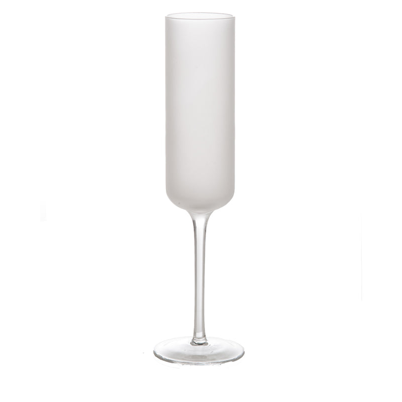 Frosted Champagne Glass, Set of 4