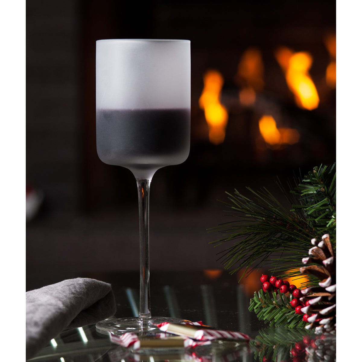 Frosted Wine Glass, Set of 4