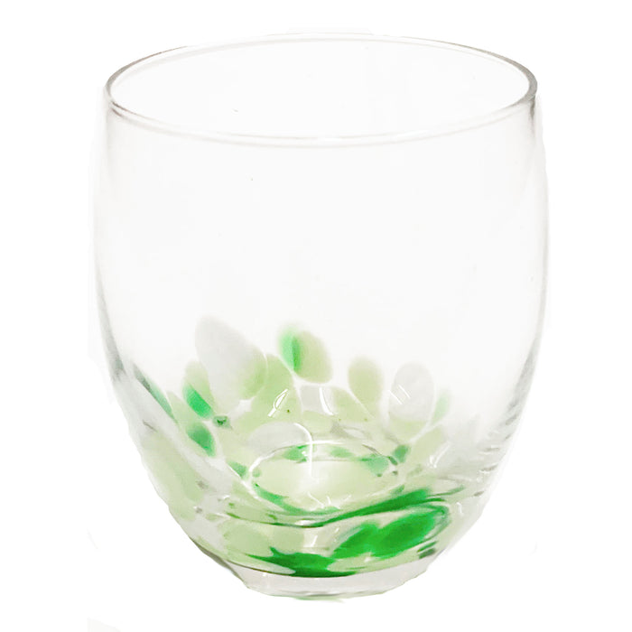 Fiesta Stemless Wine, Green/White, Set of 4