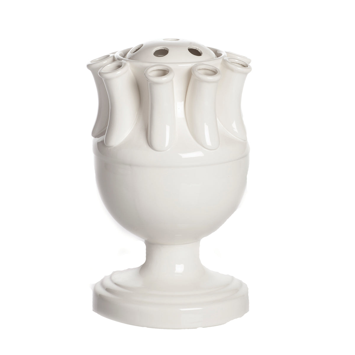 Tulipiere, White Ceramic