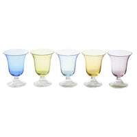 Adriana Water Glass, Cobalt, Set of 4