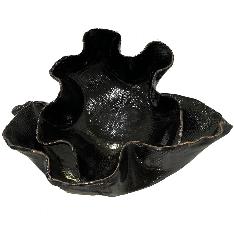 Atelier Free Form Textured Bowl, Black, Small