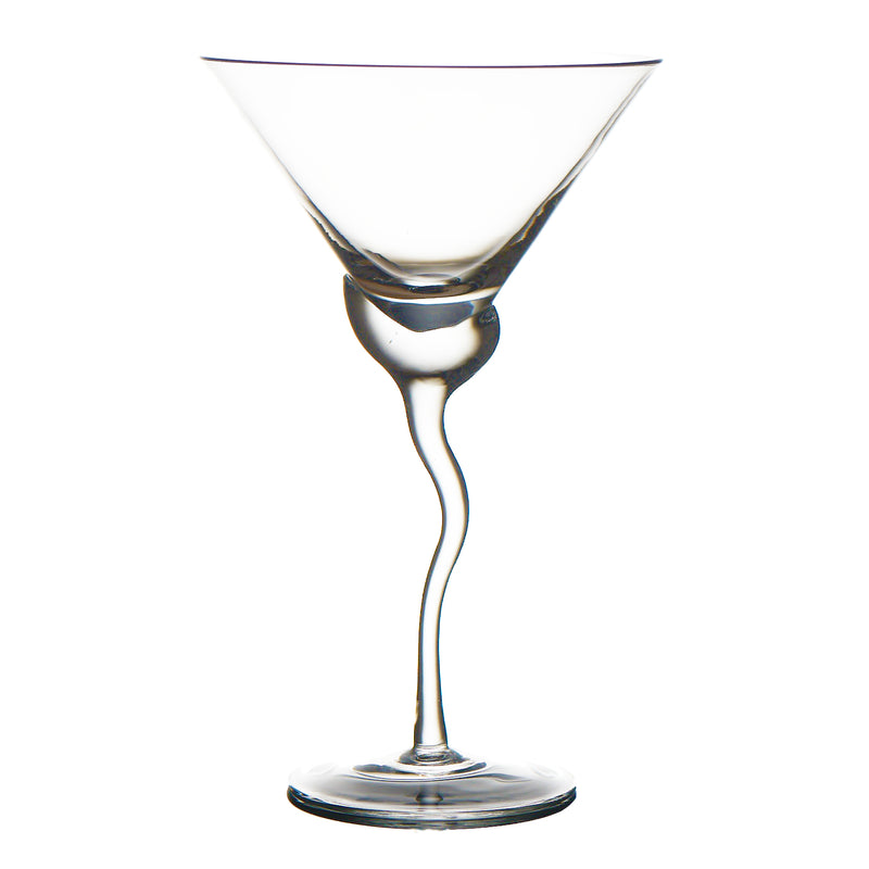 Martini Glass w/ Wave Stem, Set of 4