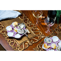 Vendome Placemat, Rectangular Shape, Gold Rub