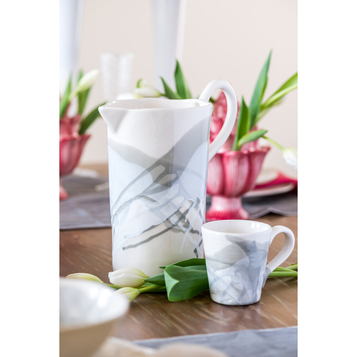 Splash, Mug in Gray and White