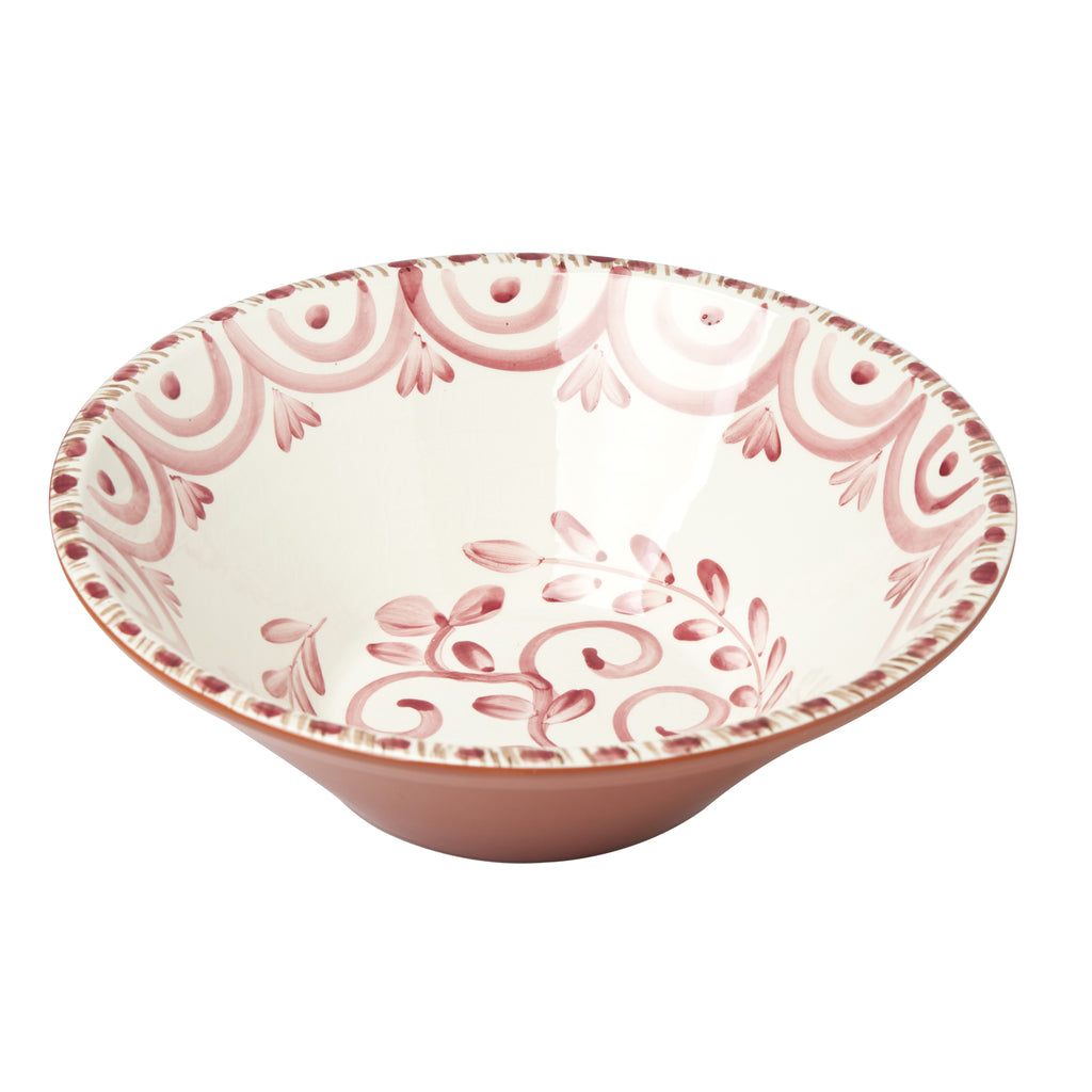 Casa Nuno Large Pink/White Bowl