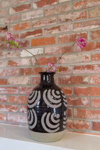 Vinci Moroccan Ceramic Half Round Vase